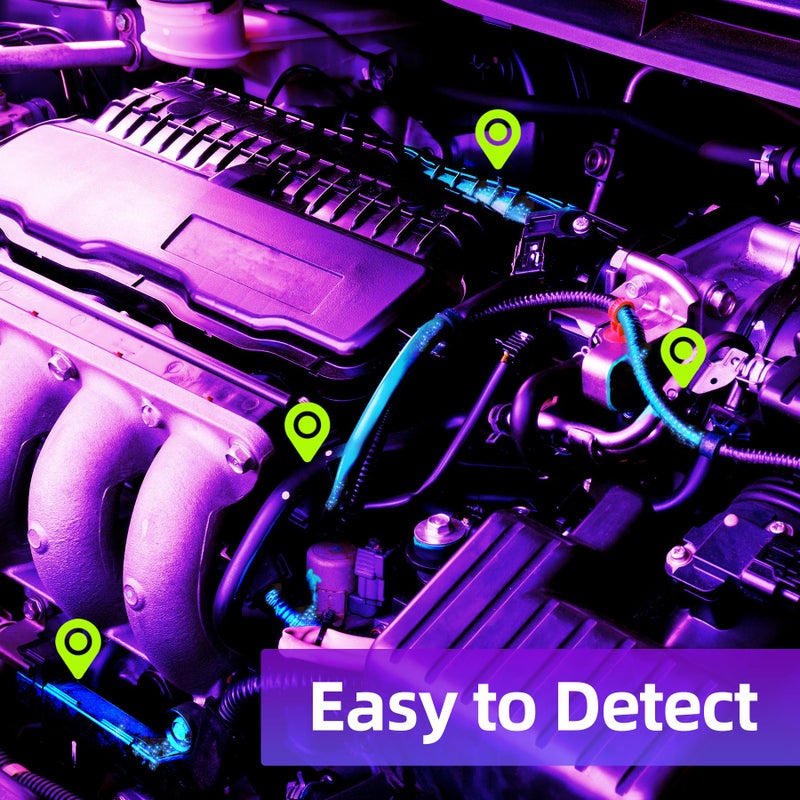 COSOOS Air Conditioner Leak Detector Tool  AC Leak Detector Kit  UV Light for AC UV Dye Leak Detection  Oil Dye Leak Detector with Protective Glasses - Image 5